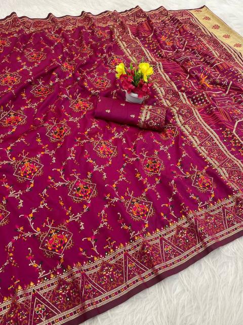 Vastrangan rajwadi pashmina saree for women wholesale
